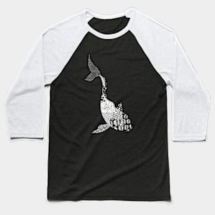 Zentangle Koi Baseball T-Shirt